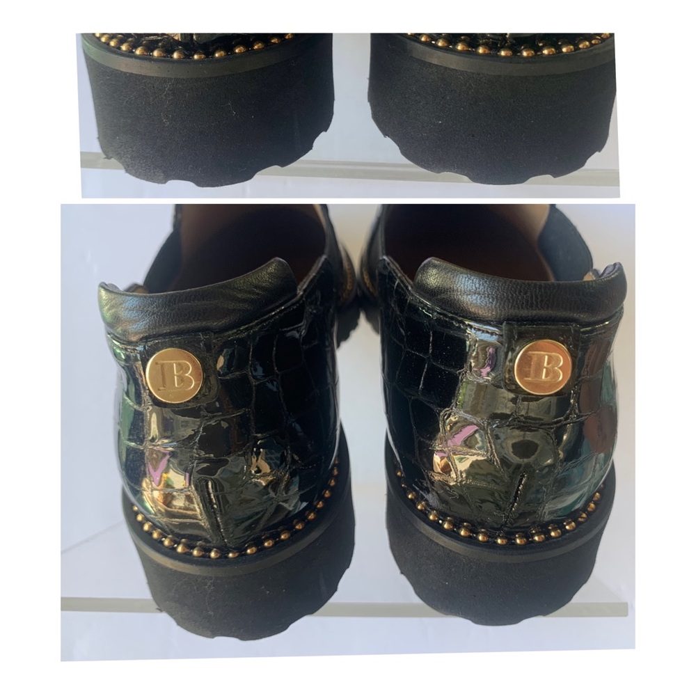 NEW! ⭐️ BROWNS Couture Black LEATHER Loafers ULTRA LIGHT - Picture 10 of 15